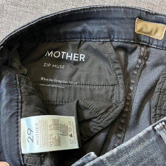 Mother Zip Muse When The Going Gets Tough Jeans - Women's Size 28 - Dark Blue - Picture 6 of 13